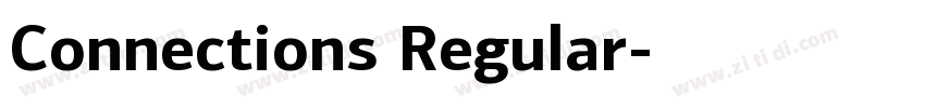 Connections Regular字体转换